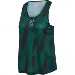 Hummel Court Aop Light Weight W Tanktop Dames Groen | 831609-701
