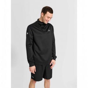 Hummel Court Half Zip L/S Sweatshirts Heren Zwart | 756383-794