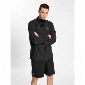 Hummel Court Woven Jassen Heren Zwart | 248437-101