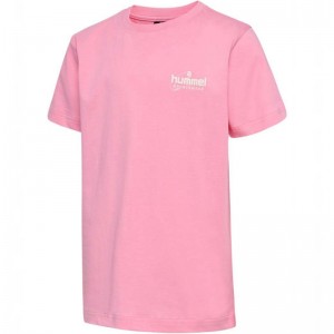 Hummel Cua S/S T-shirts Kinderen Roze | 702423-435