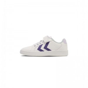 Hummel Derby Court Jr Sneakers Kinderen Wit | 046773-036