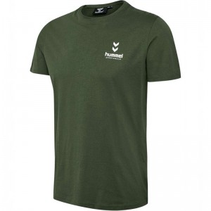 Hummel Dylan T-shirts Heren Groen | 327884-253