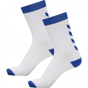 Hummel Element Indoor Sport 2 Pack Sokken Heren Wit | 132618-071