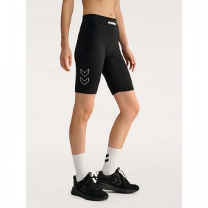 Hummel Elemental Co Short Hardloopbroek Dames Zwart | 746848-036