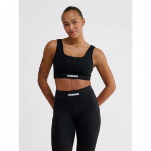 Hummel Elemental Cotton Top Sport BH Dames Zwart | 884734-129