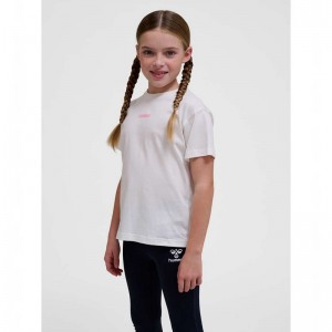Hummel Ella S/S T-shirts Kinderen Wit | 838959-821