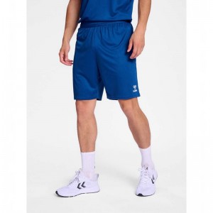 Hummel Essential Korte Broek Heren Blauw | 644119-631