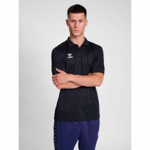 Hummel Essential Poloshirt Heren Zwart | 546554-294