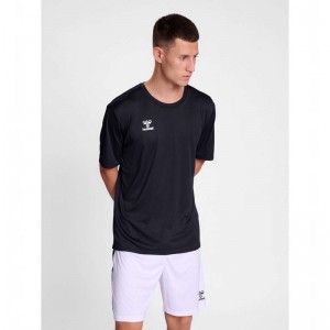 Hummel Essential S/S Jersey Heren Zwart | 443217-196