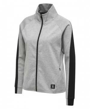 Hummel Essi Zip Jassen Dames Grijs | 291608-436