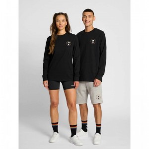 Hummel Everything Nothing Ls T-shirts Dames Zwart | 088080-360