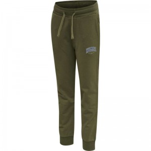 Hummel Fast Broek Kinderen Olijfgroen | 614247-715