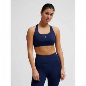 Hummel Fast Impact Strap Sport BH Dames Donkerblauw | 139024-678