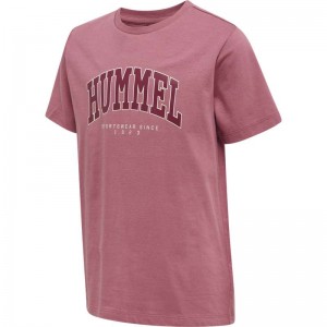 Hummel Fast S/S T-shirts Kinderen Roze | 084484-836