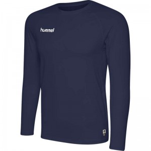 Hummel First Performance Jersey L/S Basislaag Heren Donkerblauw | 964504-935