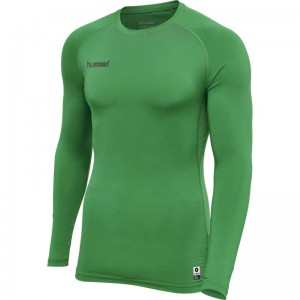 Hummel First Performance Jersey L/S Basislaag Heren Groen | 543344-331