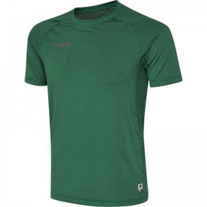 Hummel First Performance Jersey S/S Basislaag Heren Groen | 810561-047