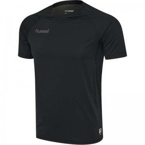 Hummel First Performance S/S Jersey Heren Zwart | 383198-415