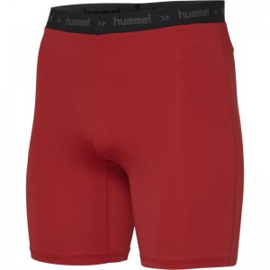 Hummel First Performance Tight Korte Broek Heren Rood | 320292-673