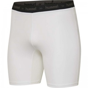 Hummel First Performance Tight Korte Broek Heren Wit | 099347-298