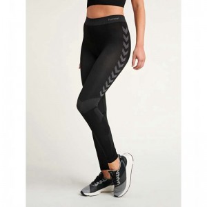 Hummel First Seamless Hardloopbroek Dames Zwart | 523563-314