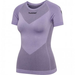 Hummel First Seamless S/S W Jersey Dames Lavendel | 463049-023