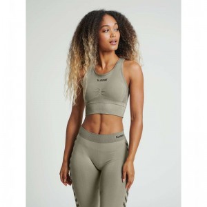 Hummel First Seamless Sport BH Dames Grijs | 332823-062