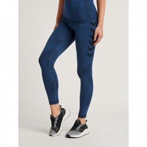 Hummel First Seamless Tr W Hardloopbroek Dames Donkerblauw | 731583-507