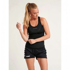 Hummel First Seamless W Tanktop Dames Zwart | 175870-173