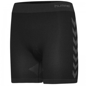 Hummel First Seamlesstights W Korte Broek Dames Zwart | 487777-112