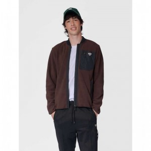 Hummel Fleece Zip Bee Jassen Heren Chocola | 543715-117