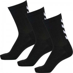 Hummel Fundamental 3-pack Sokken Heren Zwart | 524132-126