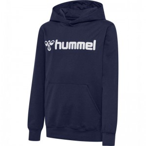 Hummel Go 2.0 Logo Broek Kinderen Donkerblauw | 324819-581