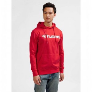 Hummel Go 2.0 Logo Hoodie Heren Rood | 625647-029