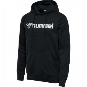 Hummel Go 2.0 Logo Hoodie Heren Zwart | 614405-214