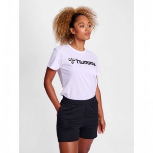 Hummel Go 2.0 Logo S/S Sport BH Dames Wit | 382724-751