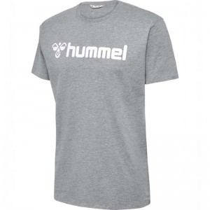 Hummel Go 2.0 Logo S/S T-shirts Heren Grijs | 731906-516