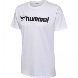 Hummel Go 2.0 Logo S/S T-shirts Heren Wit | 725090-207
