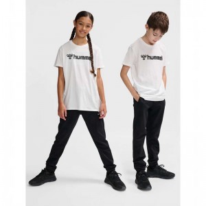 Hummel Go 2.0 Logo S/S T-shirts Kinderen Wit | 562548-236