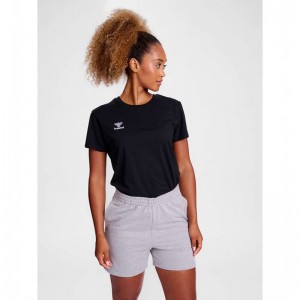 Hummel Go 2.0 S/S T-shirts Dames Zwart | 850446-400