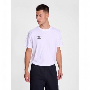 Hummel Go 2.0 S/S T-shirts Heren Wit | 972746-436