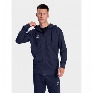 Hummel Go 2.0 Zip Hoodie Heren Donkerblauw | 551801-092
