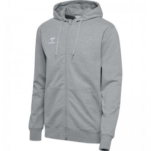 Hummel Go 2.0 Zip Hoodie Heren Grijs | 209486-743