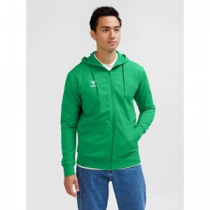 Hummel Go 2.0 Zip Hoodie Heren Groen | 096384-135