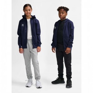 Hummel Go 2.0 Zip Hoodie Kinderen Donkerblauw | 810251-516