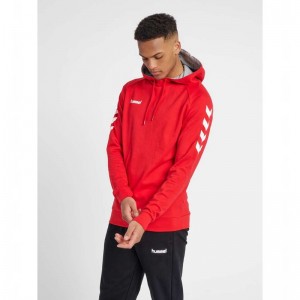 Hummel Go Cotton Hoodie Heren Rood | 556979-284