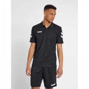 Hummel Go Cotton Poloshirt Heren Zwart | 079085-557