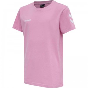 Hummel Go Cotton S/S Joggingbroek Kinderen Roze | 992890-612