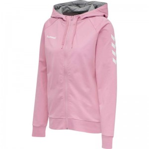 Hummel Go Cotton Zip Rugzakken Dames Roze | 204008-663