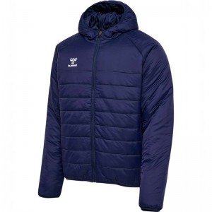 Hummel Go Quilted Hood Poloshirt Heren Donkerblauw | 428099-769